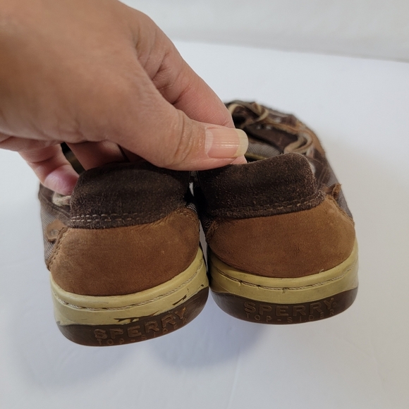 Spery Top Sider Womens Boat Shoes Sz 8M Brown Leather Lace-Up Comfort Casual - Picture 4 of 12